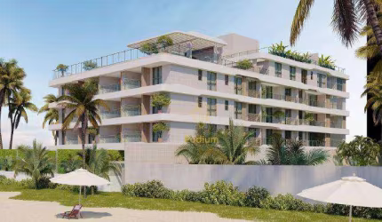 Apartamentos térreo em L com piscina privativa e pé na areia  no Bessa - AP1412