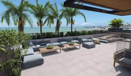 Apartamentos com varanda/ sacada gourmet  a 300m da praia do Bessa no Jardim Oceania - AP1657