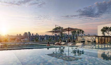 Flats com varanda / sacada e excelente localização a 230m da praia do Bessa / Jardim Oceania - FL0528