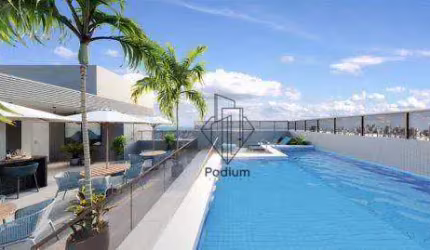Cobertura duplex com espaço gourmet a 305m da praia de Ponta de Campina/Cabedelo. - CO0174