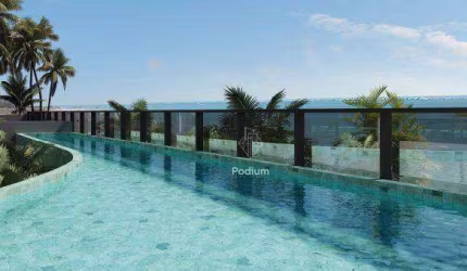 Cobertura Duplex pé na areia a beira mar da praia de Areia Dourada.–CO0141.