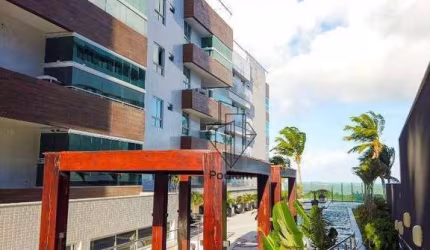 Apartamentos a beira mar com área de lazer completa em Ponta de Campina / Cabedelo - AP0199