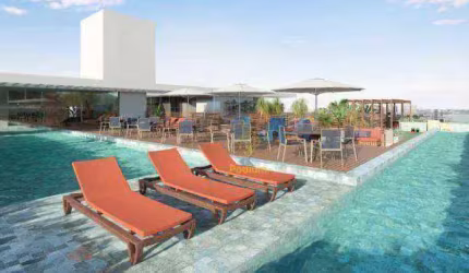 Apartamentos com varanda / sacada e área de lazer a 350m da praia de Tambaú - AP0092