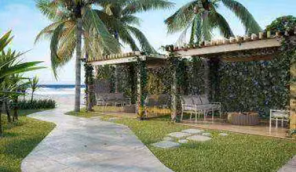 Cobertura em condomínio fechado estilo resort pé na areia com varanda e jacuzzi privativa - CO0031