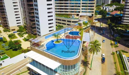Apartamento no Condomínio Tour Geneve com varanda / sacada gourmet e vista definitiva para o mar da praia do Altiplano - AP0242