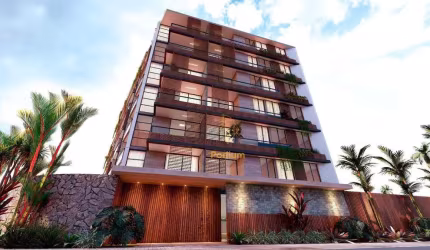 Apartamentos com varanda / sacada a 145m da praia de Intermares- AP1184