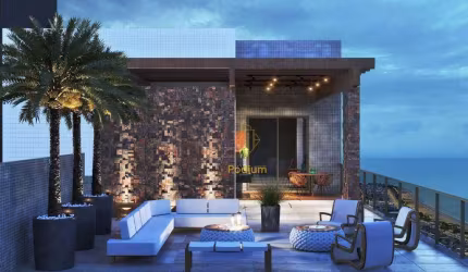 Apartamentos com varanda / sacada gourmet a 550m da pra do Bessa - AP0788
