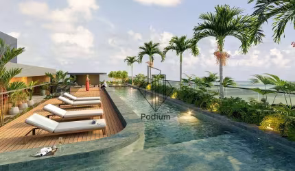 Flats studio com varanda / sacada a aproximadamente 330m da praia de Manaíra - FL0512