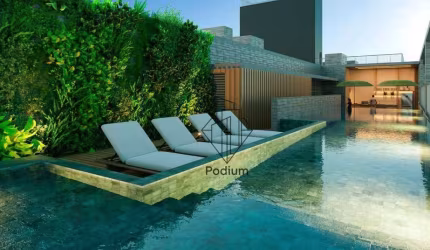 Apartamentos com varanda / sacada gourmet a 140m da praia de Intermares -  AP2219