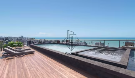 Flats studio com varanda / sacada a aproximadamente 330m da praia do Bessa - FL0535