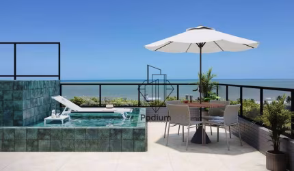 Apartamentos com varanda / sacada gourmet  a 200m da praia de Intermares - AP2020