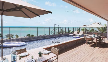 Apartamentos com varanda / sacada a 160m da praia do Poço em Cabedelo - AP2022