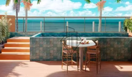 Apartamentos Térreo/Garden com piscina privativa e pé na areia da Praia do Bessa - AP2073
