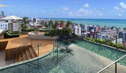 Flats em Condomínio Club a 340m da praia de Cabo Branco - FL0578
