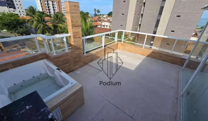 Flat Studio duplex com jacuzzi privativa no  bairro do Poço/Cabedelo-FL0730.