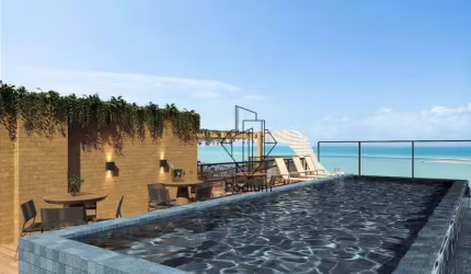 Apartamentos com varanda / sacada gourmet á 260m da praia de Camboinha / Cabedelo - AP2606