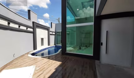 Casa Alto Padrão com piscina e 03 dormitórios sendo uma suíte em Americana - SP