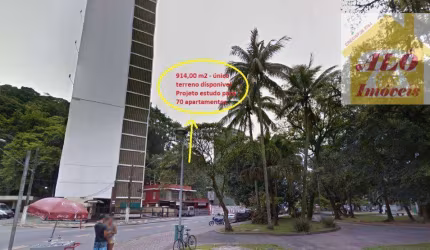 Terreno à venda, 914 m² por R$ 4.570.000,00 - Centro - São Vicente/SP