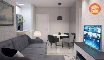 Apartamento com 2 quartos à venda, 76 m² por R$ 540.000 - Tupi - Praia Grande/SP