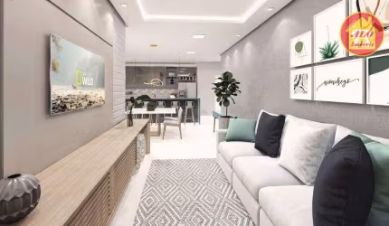 Apartamento à venda, 82 m² por R$ 370.000,00 - Ocian - Praia Grande/SP
