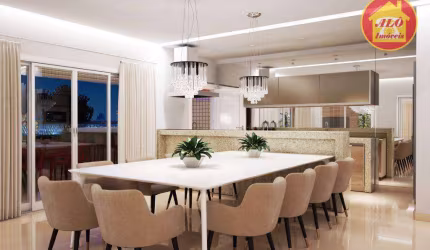 Apartamento com 3 dormitórios à venda, 106 m² por R$ 1.630.000,00 - Aviação - Praia Grande/SP