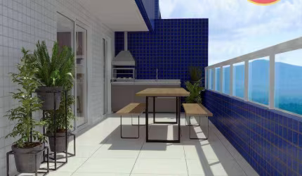Apartamento com 2 dormitórios à venda, 76 m² por R$ 575.000,00 - Caiçara - Praia Grande/SP