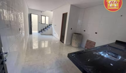 Casa nova com 2 quartos à venda, 57 m² por R$ 320.000 - Aviação - Praia Grande/SP