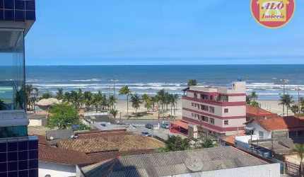 Apartamento vista mar  com 2 dormitórios à venda, 75 m² por R$ 430.000 - Ocian - Praia Grande/SP