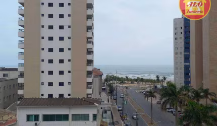 Apartamento vista mar com 2 quartos à venda, 77 m² por R$ 430.000 - Mirim - Praia Grande/SP