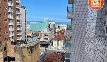 Apartamento vista mar com 3 quartos - pé na areia - à venda, 129 m² por R$ 835.000 - Ocian - Praia Grande/SP