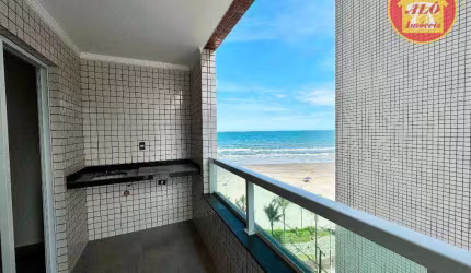 Apartamento vista mar com 1 quarto à venda, 52 m² por R$ 399.000 - Jardim Real - Praia Grande/SP