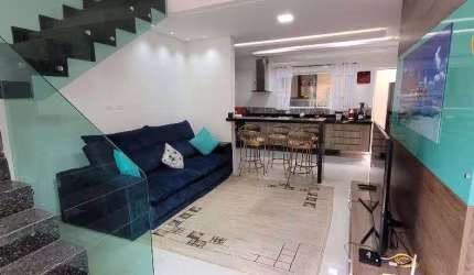 Sobrado com 3 quartos à venda, 84 m² por R$ 468.000 - Caiçara - Praia Grande/SP