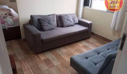 Kitnet com 1 quarto à venda, 33 m² por R$ 178.000 - Caiçara - Praia Grande/SP
