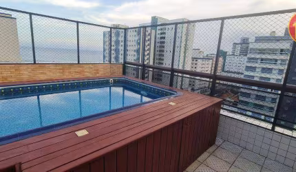 Cobertura com 3 quartos à venda, 136 m² por R$ 1.200.000 - Vila Guilhermina - Praia Grande/SP