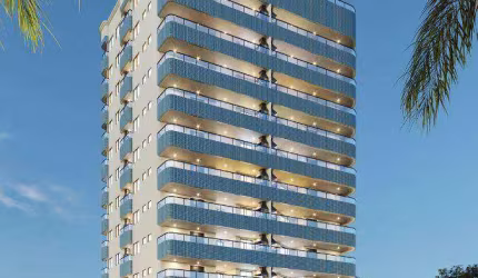 Apartamento com 2 dormitórios à venda, 53 m² por R$ 430.000,00 - Maracanã - Praia Grande/SP