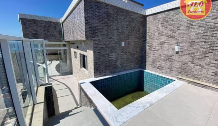 Cobertura com 4 dormitórios à venda, 218 m² por R$ 2.498.000,00 - Vila Guilhermina - Praia Grande/SP