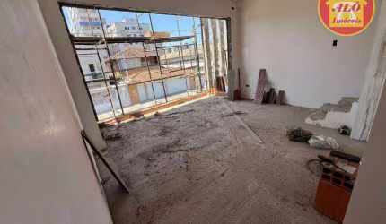 Sobrado com 3 quartos à venda, 93 m² por R$ 570.000 - Vila Guilhermina - Praia Grande/SP