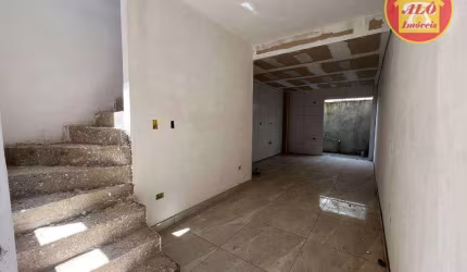 Sobrado com 2 quartos à venda, 57 m² por R$ 387.000 - Vila Guilhermina - Praia Grande/SP