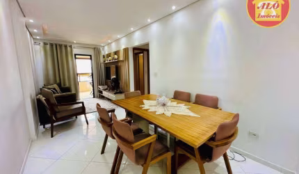 Apartamento com 2 quartos  à venda, 75 m² por R$ 525.000 - Vila Guilhermina - Praia Grande/SP
