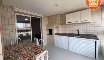Apartamento com 2 quartos à venda, 98 m² por R$ 600.000 - Aviação - Praia Grande/SP