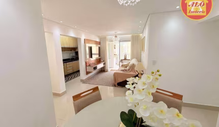 Apartamento com 2  quartos à venda, 92 m² por R$ 1.026.000 - Canto do Forte - Praia Grande/SP