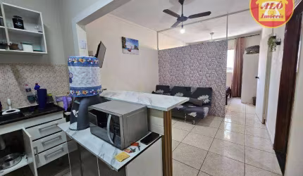 Kitnet com 1 quarto à venda, 32 m² por R$ 205.000 - Nova Mirim - Praia Grande/SP