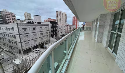 Apartamento com 3 dormitórios para alugar, 163 m² por R$ 5.556,00/mês - Tupi - Praia Grande/SP