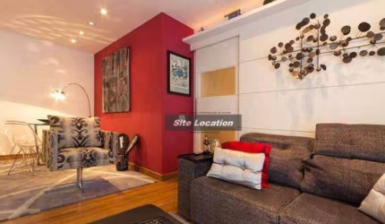98777-98778 Apartamento com 2 dormitórios à venda, 56 m² por R$ 950.000 - Itaim Bibi - São Paulo/SP