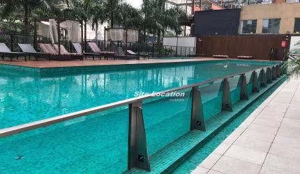 117463 Apartamento com 1 dormitório para alugar, 90 m² por R$ 9.352/mês - Brooklin - São Paulo/SP