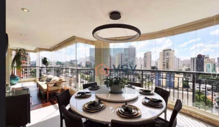 Apartamento com 4 dormitórios à venda, 244 m² por R$ 3.700.000,00 - Parque Santa Cecília - São Paulo/SP
