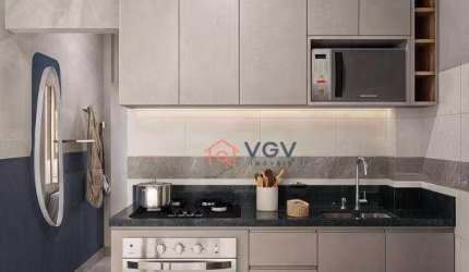 Apartamento com 1 dormitório à venda, 38 m² por R$ 198.000,00 - Maracanã - Praia Grande/SP