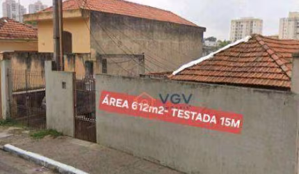 Terreno à venda, 612 m² por R$ 1.100.000,00 - Vila Guarani (Zona Sul) - São Paulo/SP