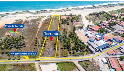 PRAIA DE BARRETA - Aproveite o melhor da vida: terreno de frente para o mar. Pé na areia.