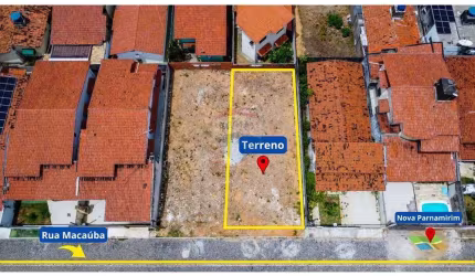 vendo este Terreno financiável em Nova Parnamirim com 250m²
